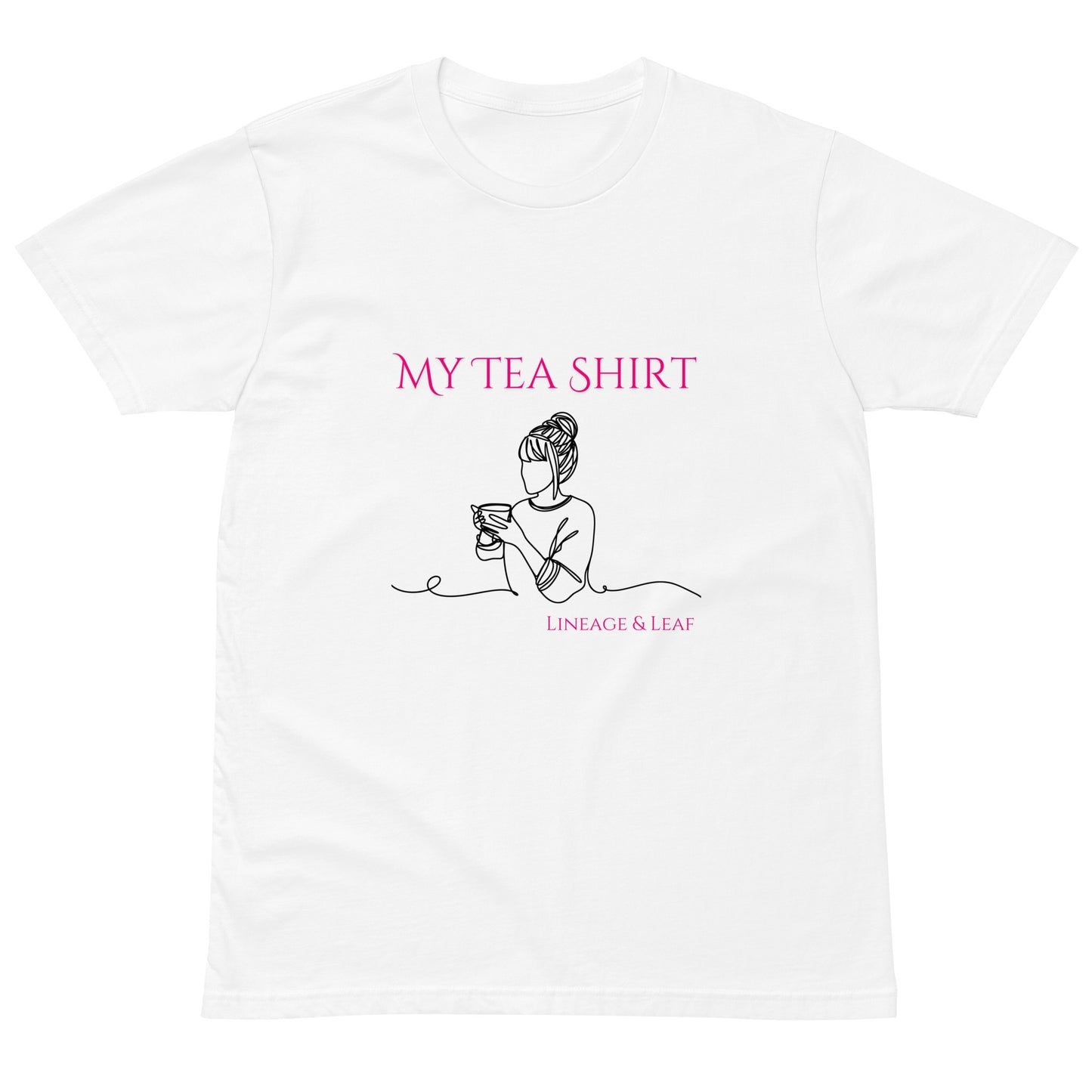 Tea Shirt: "My Tea Shirt" Lounging Lady (Unisex)
