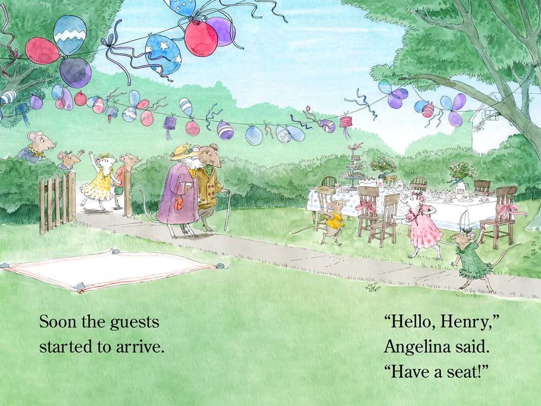 Angelina Ballerina and the Tea Party by Katharine Holabird