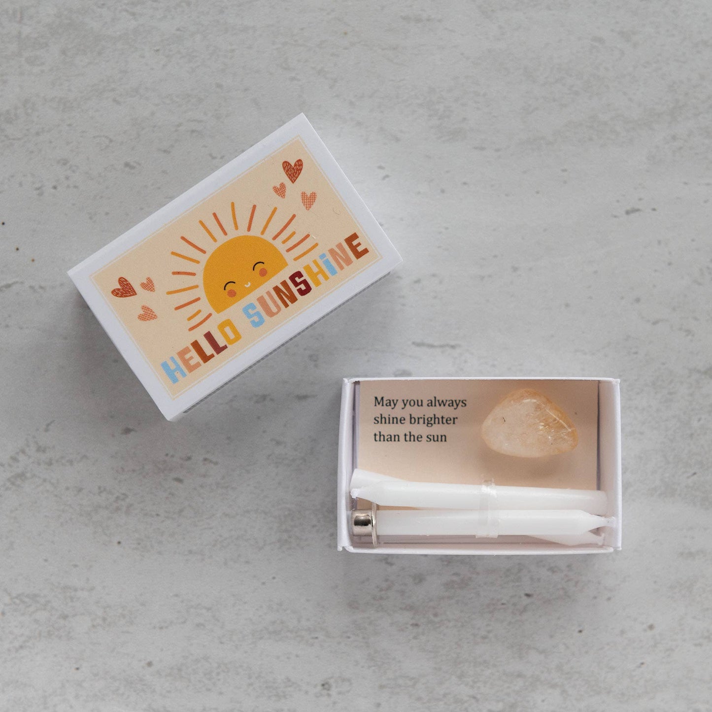 Hello Sunshine Mindfulness Gift In A Matchbox