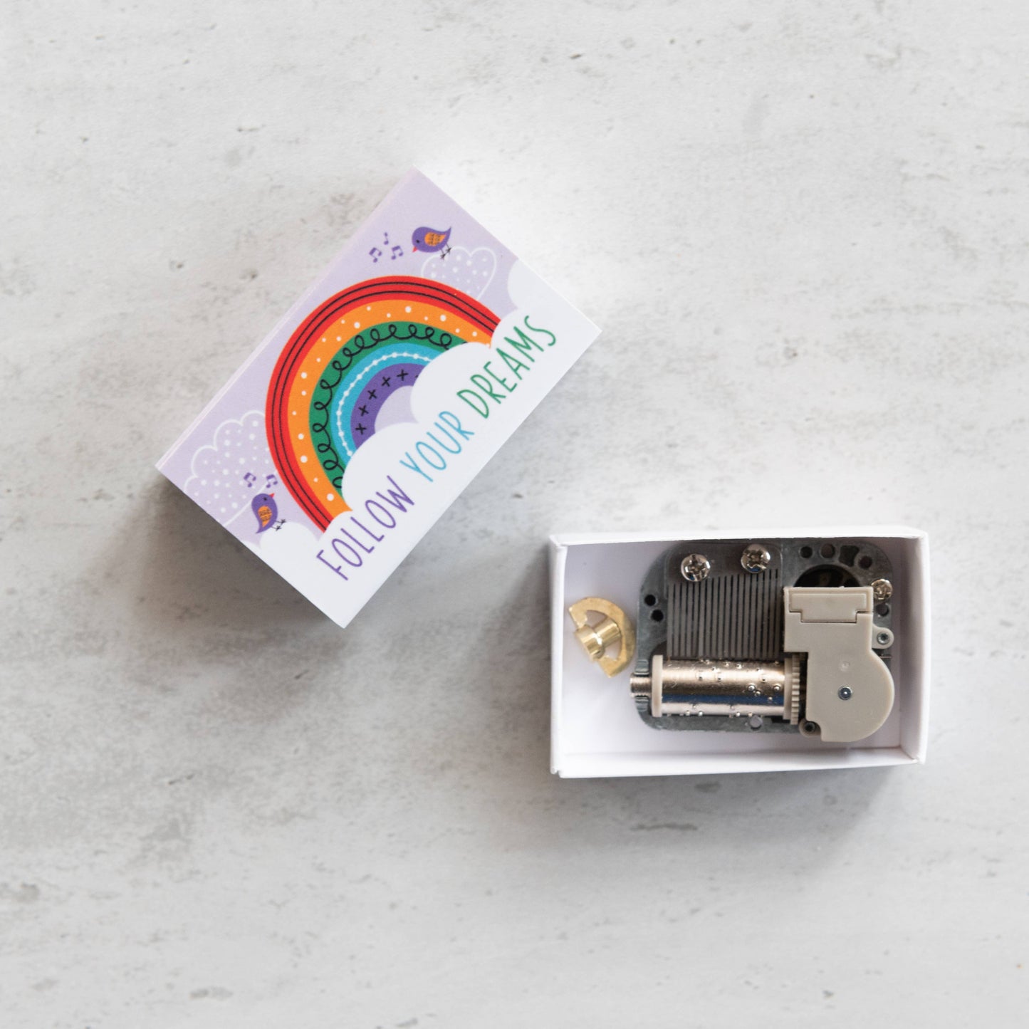 Somewhere Over The Rainbow Music Box In A Matchbox