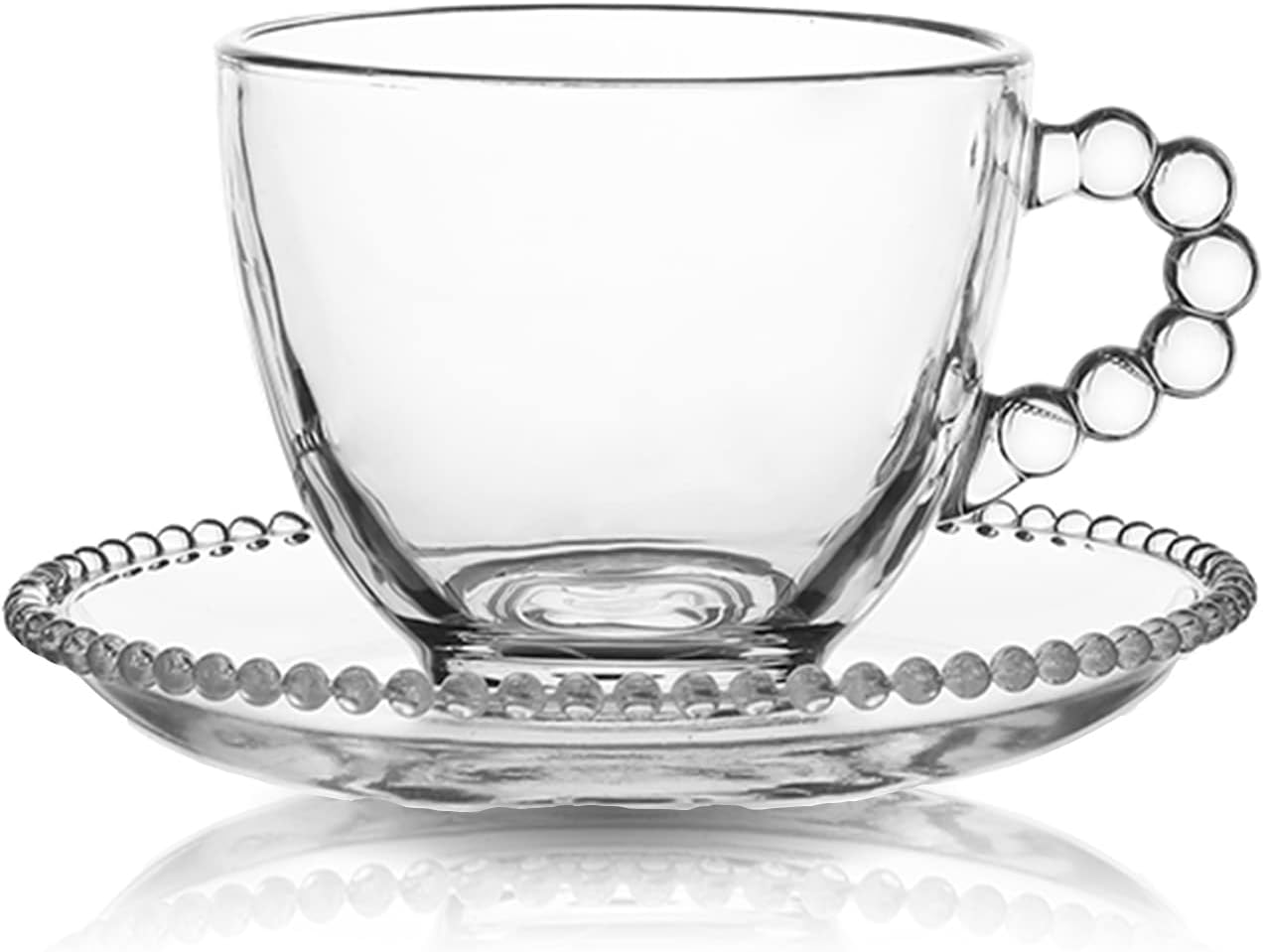 'Clutch My Pearls' Teacup and Saucer