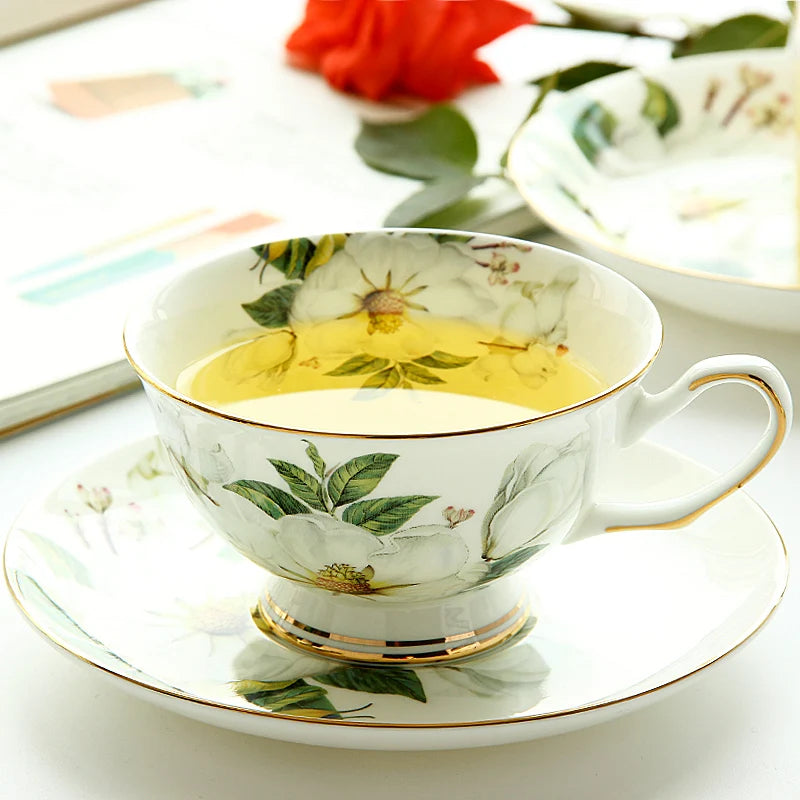 White Floral Teacup Set*