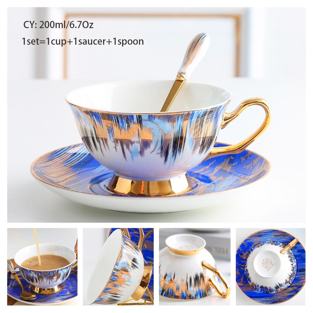 Bone China Teacup, Saucer & Spoon Set (13 Varieties)*