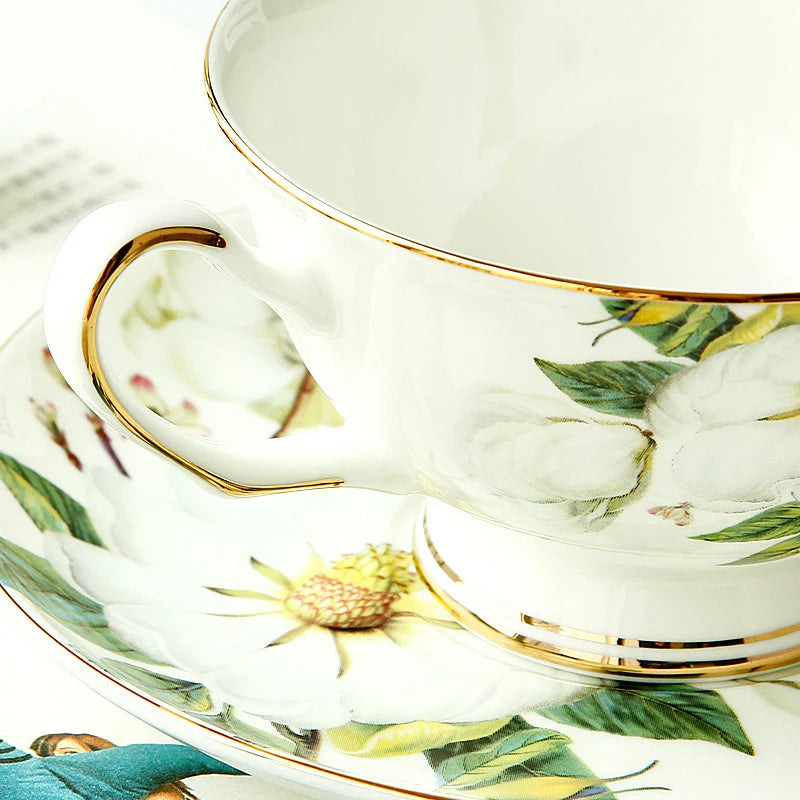 White Floral Teacup Set*