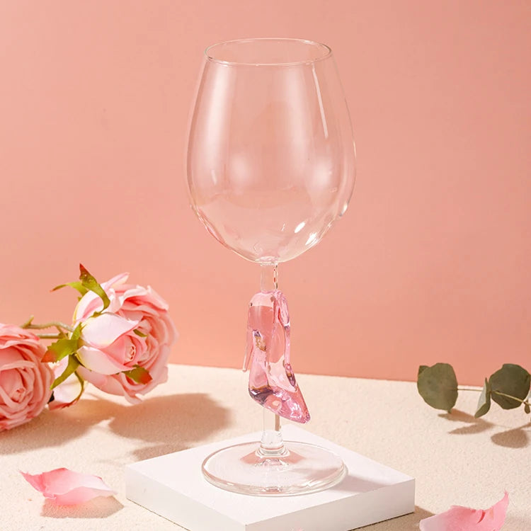 Barbie Pink Glass Slipper Wine Glass