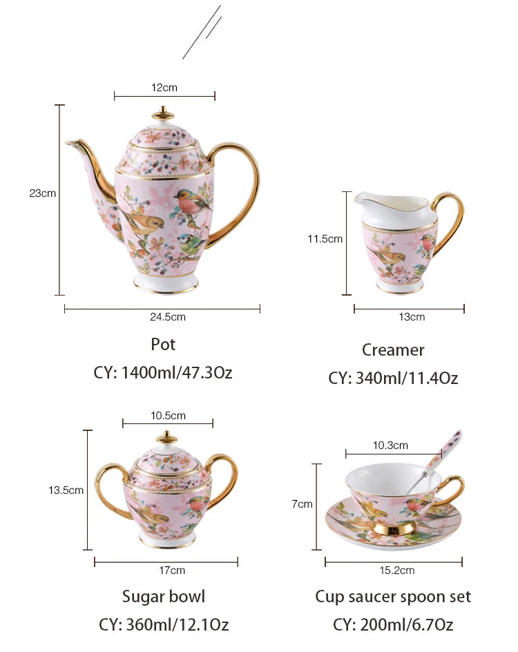 The Birds Bone China Tea Set*