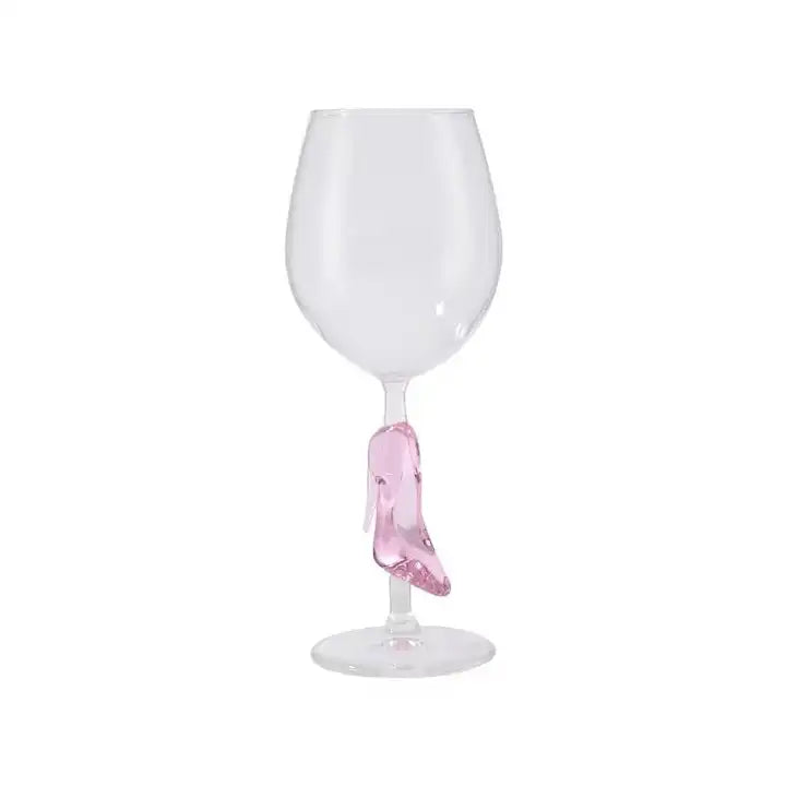 Barbie Pink Glass Slipper Wine Glass