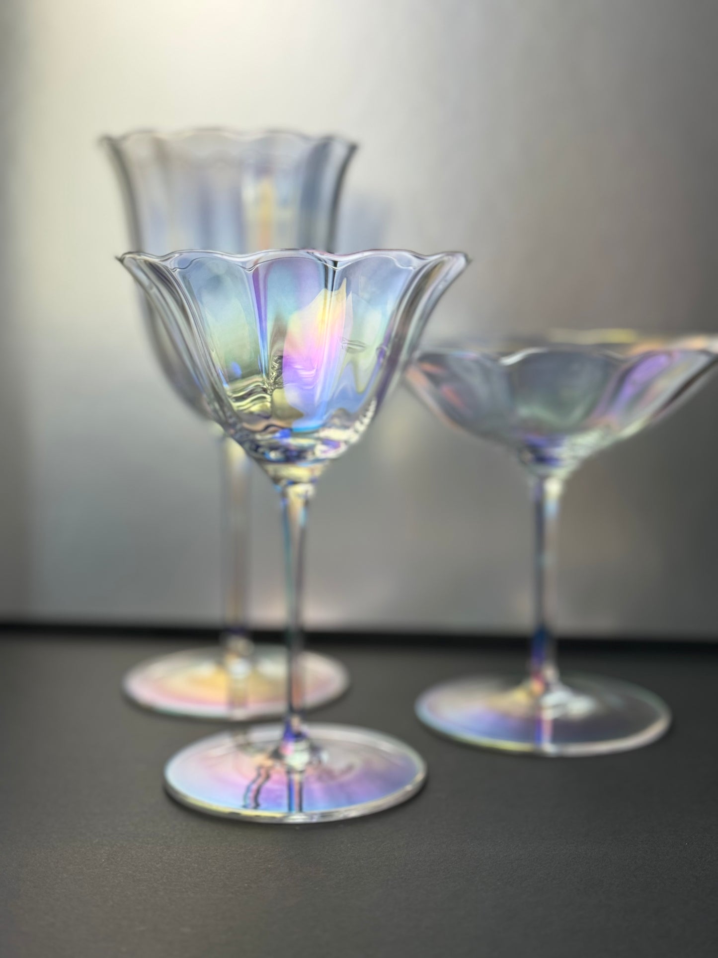 Floral Wine & Cocktail Glasses (4 Colors and 4 Varieties)