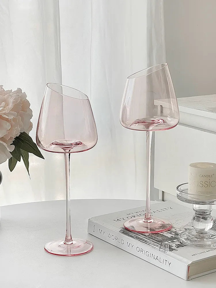 Rosé All Day Slanted Wine Glasses*