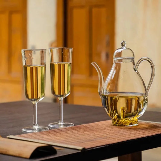 Tea Toasts Set: Stemware & Pitcher for Hot & Cold*