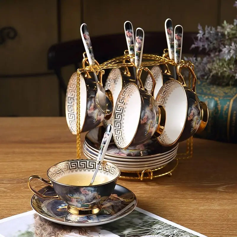 Court-Life Scenes Teacup Sets*