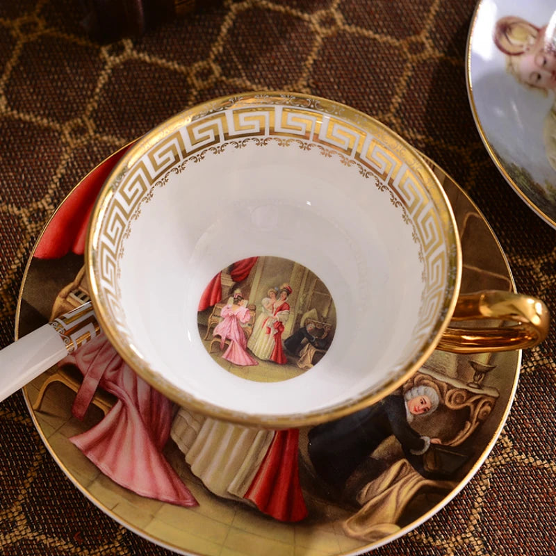 Court-Life Scenes Teacup Sets*