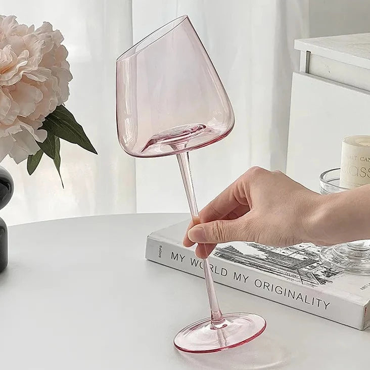 Rosé All Day Slanted Wine Glasses*