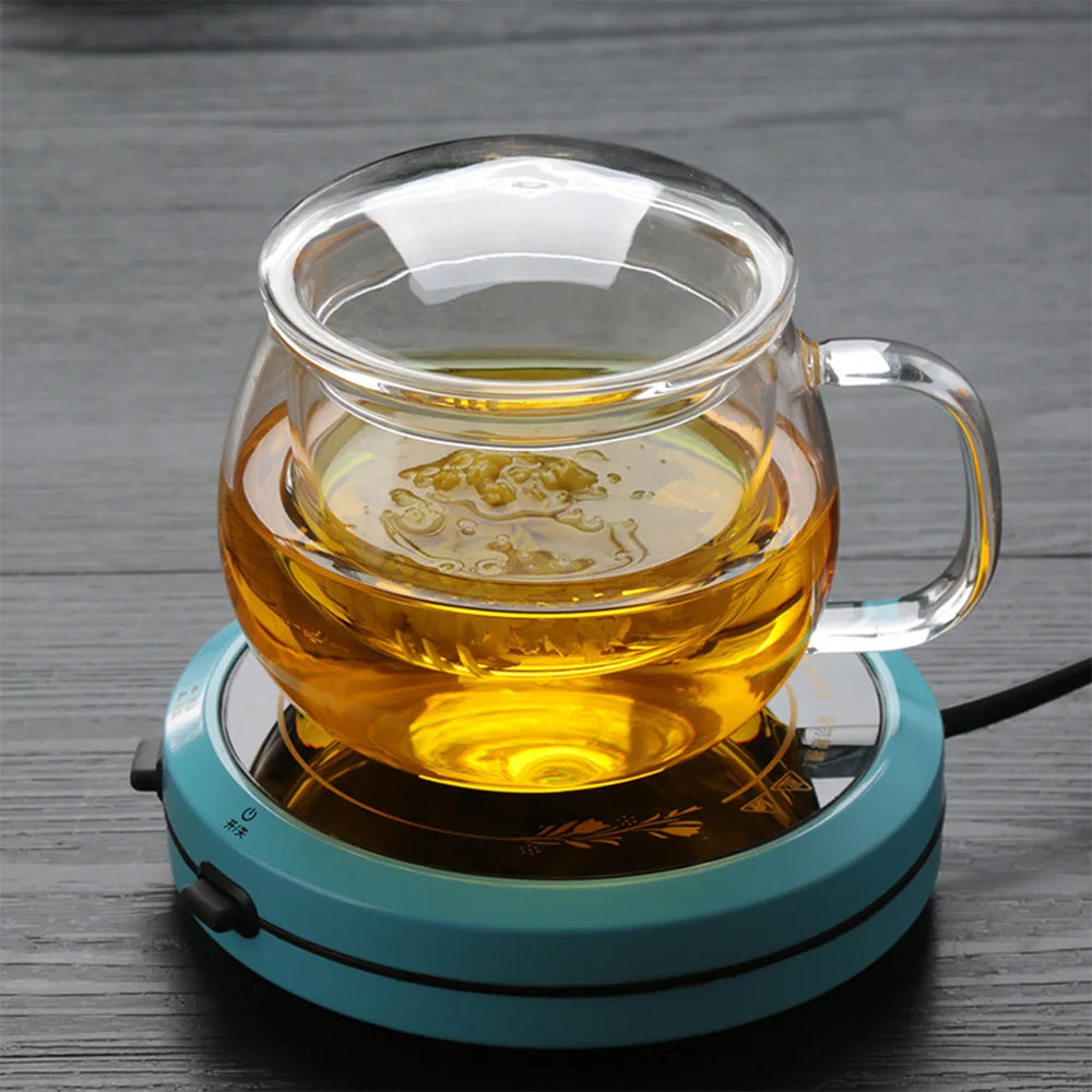 Tea Infuser Cup With Transparent Filter Handle Bamboo Lid