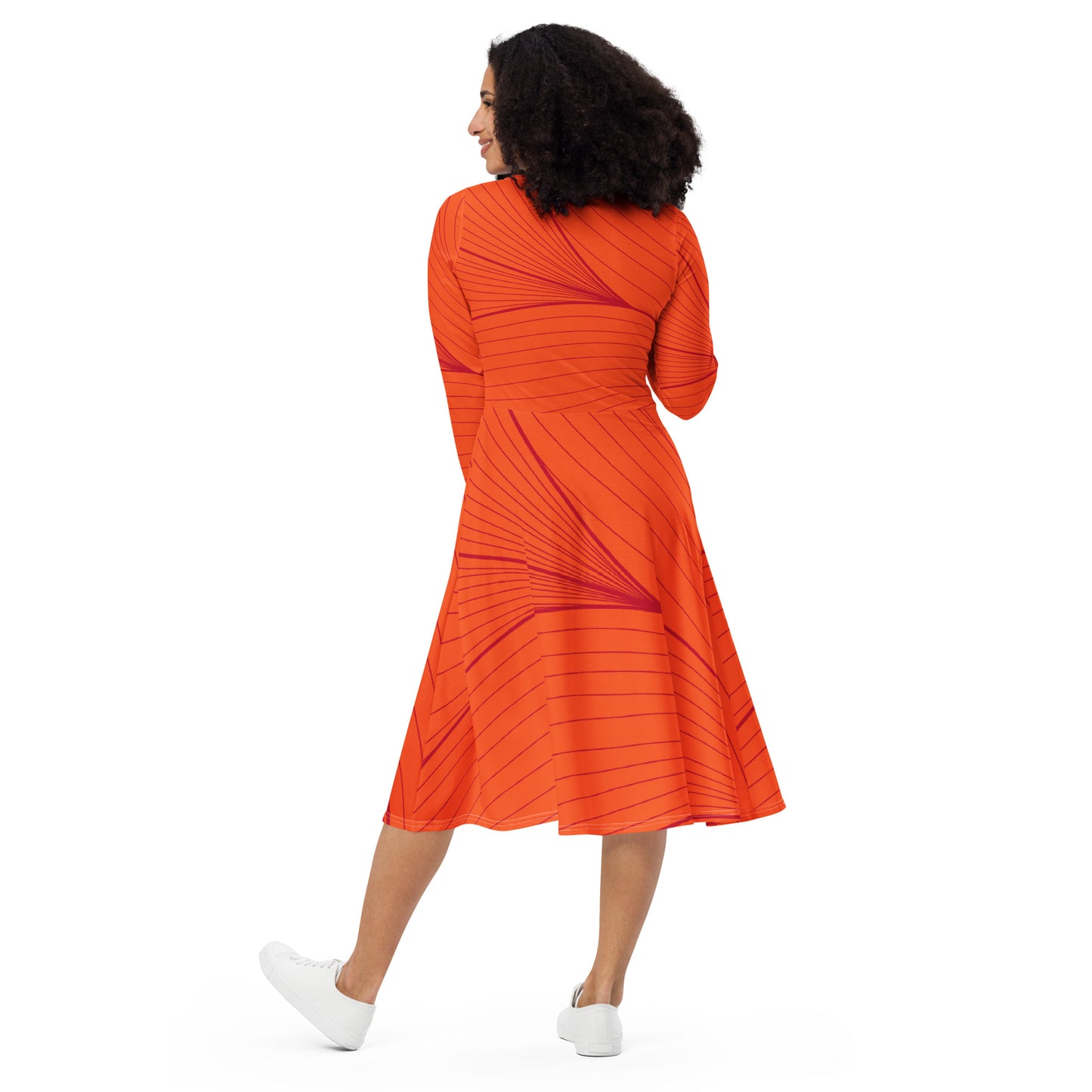 Tea Length Dress Collection: Orange Crush