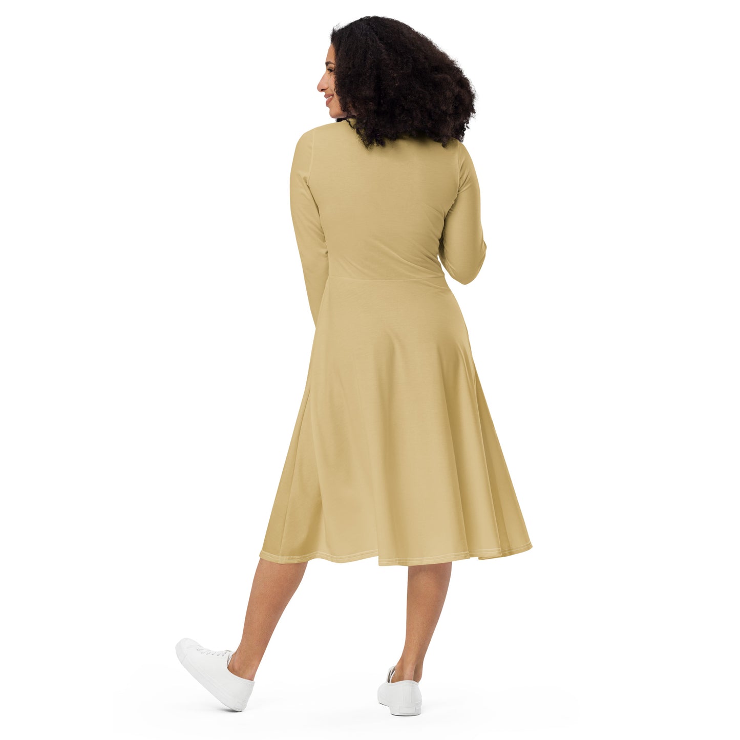 Tea Length Dress Collection: Not So Basic Beige