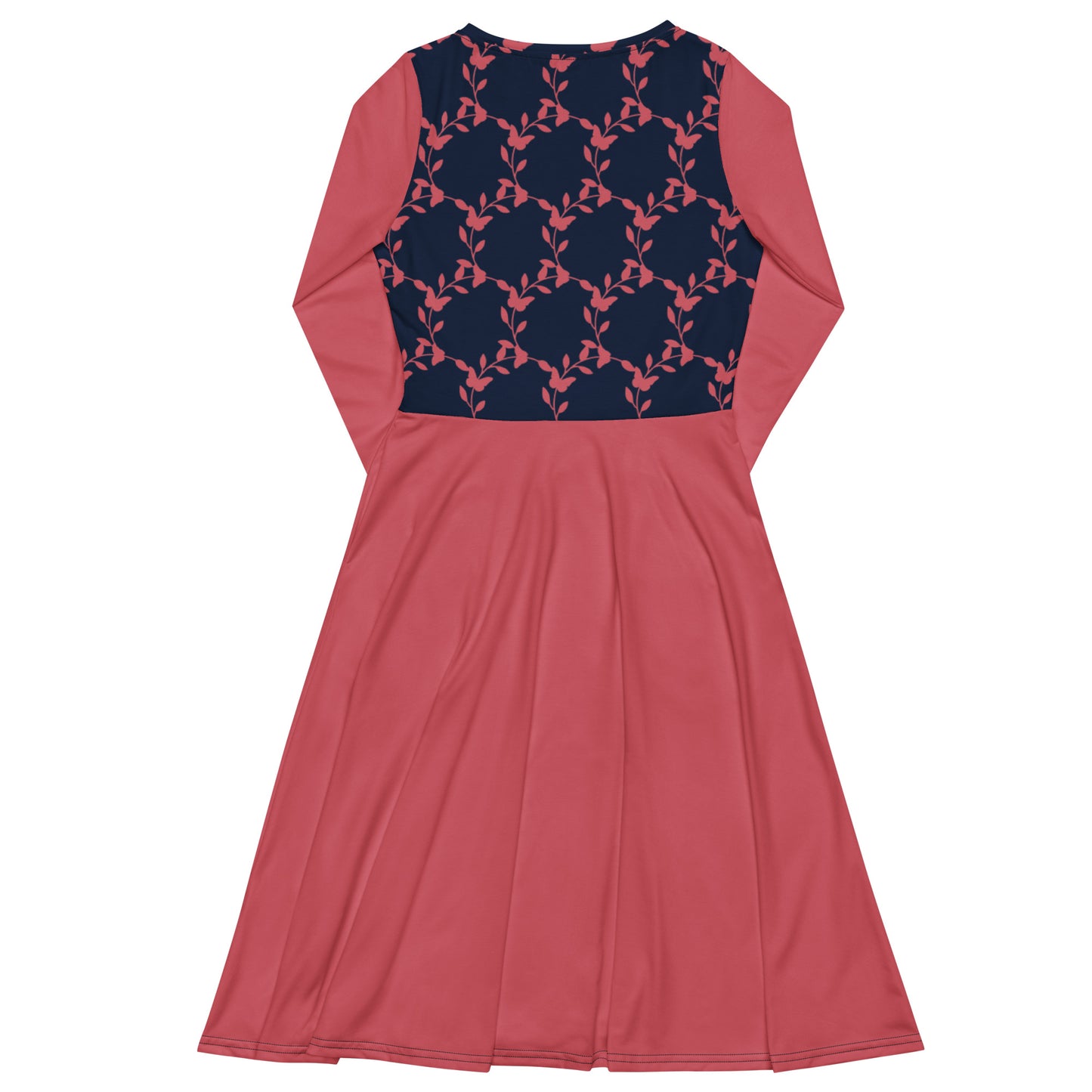 Tea Length Dress Collection: Navy Rose