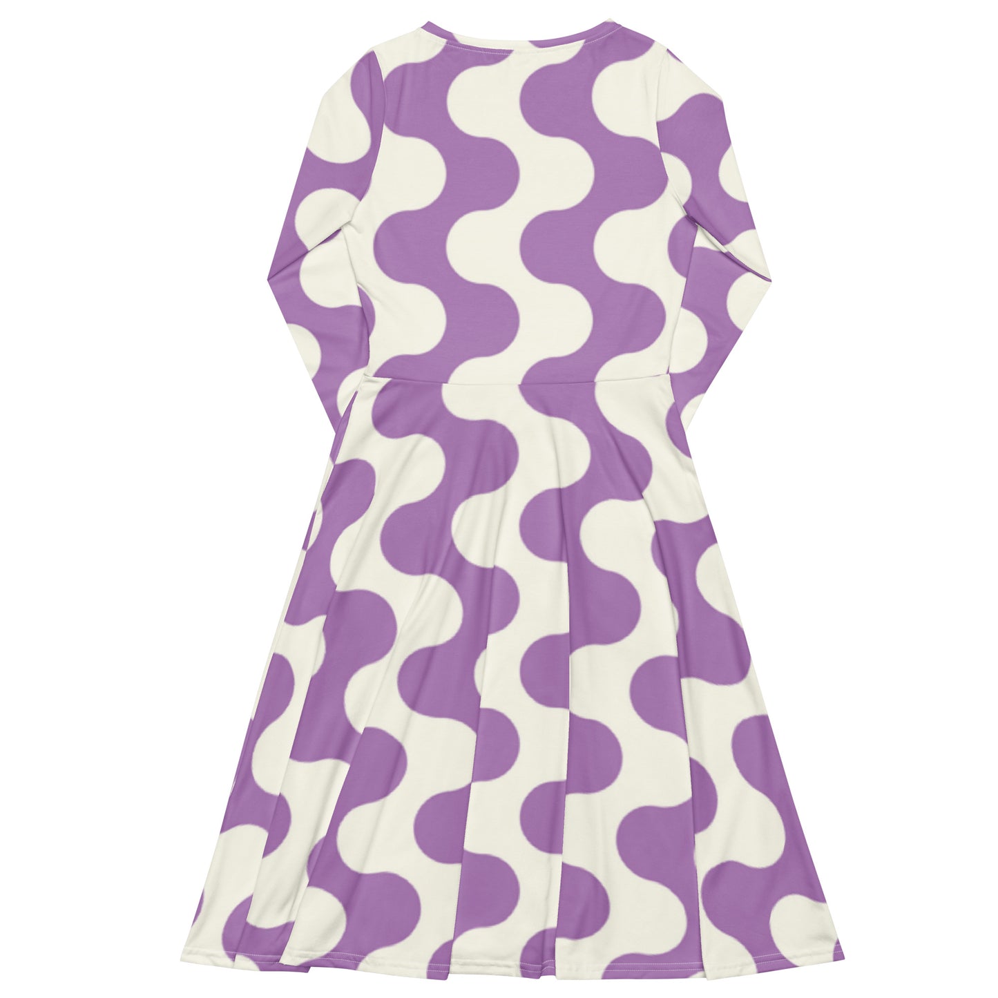 Tea Length Dress: Lavender Wave