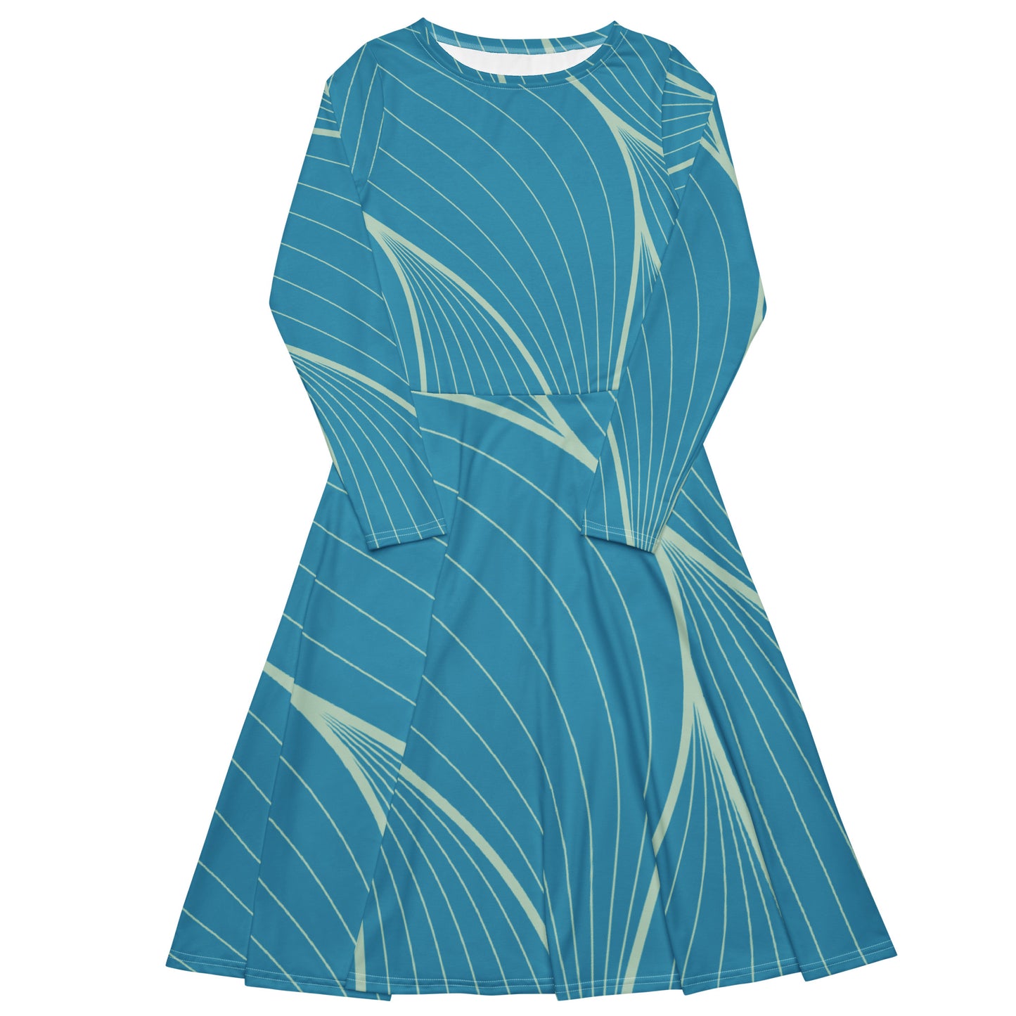 Tea Length Dress Collection: Aqua Woman