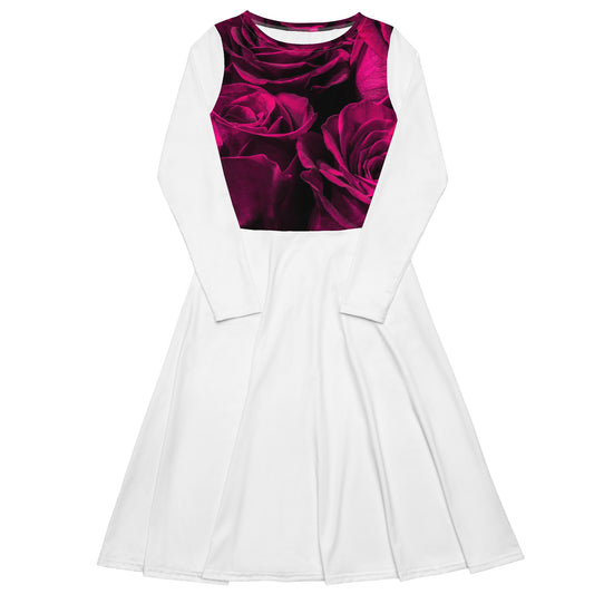 Tea Length Dress Collection: Purple Vest