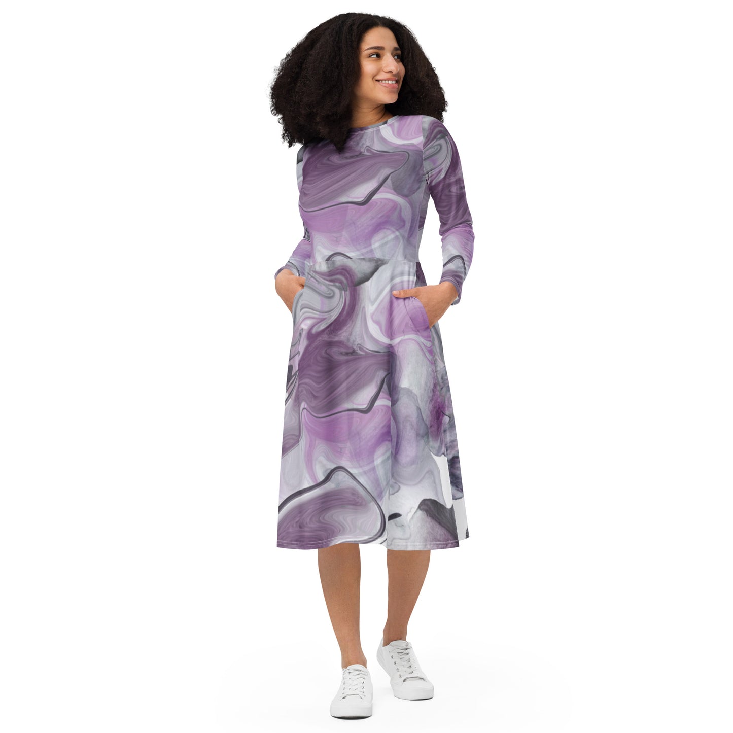 Tea Length Dress Collection: Purple Haze