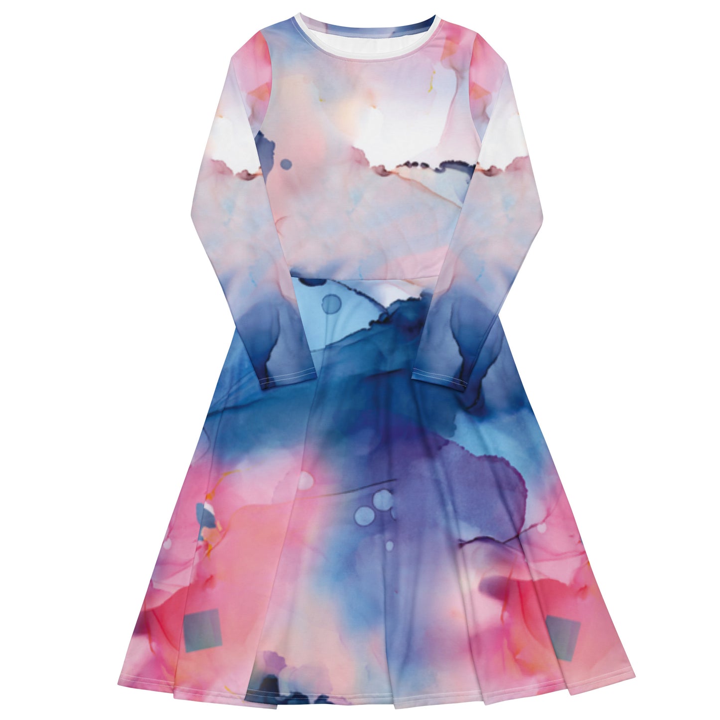 Tea Length Dress: Watercolors