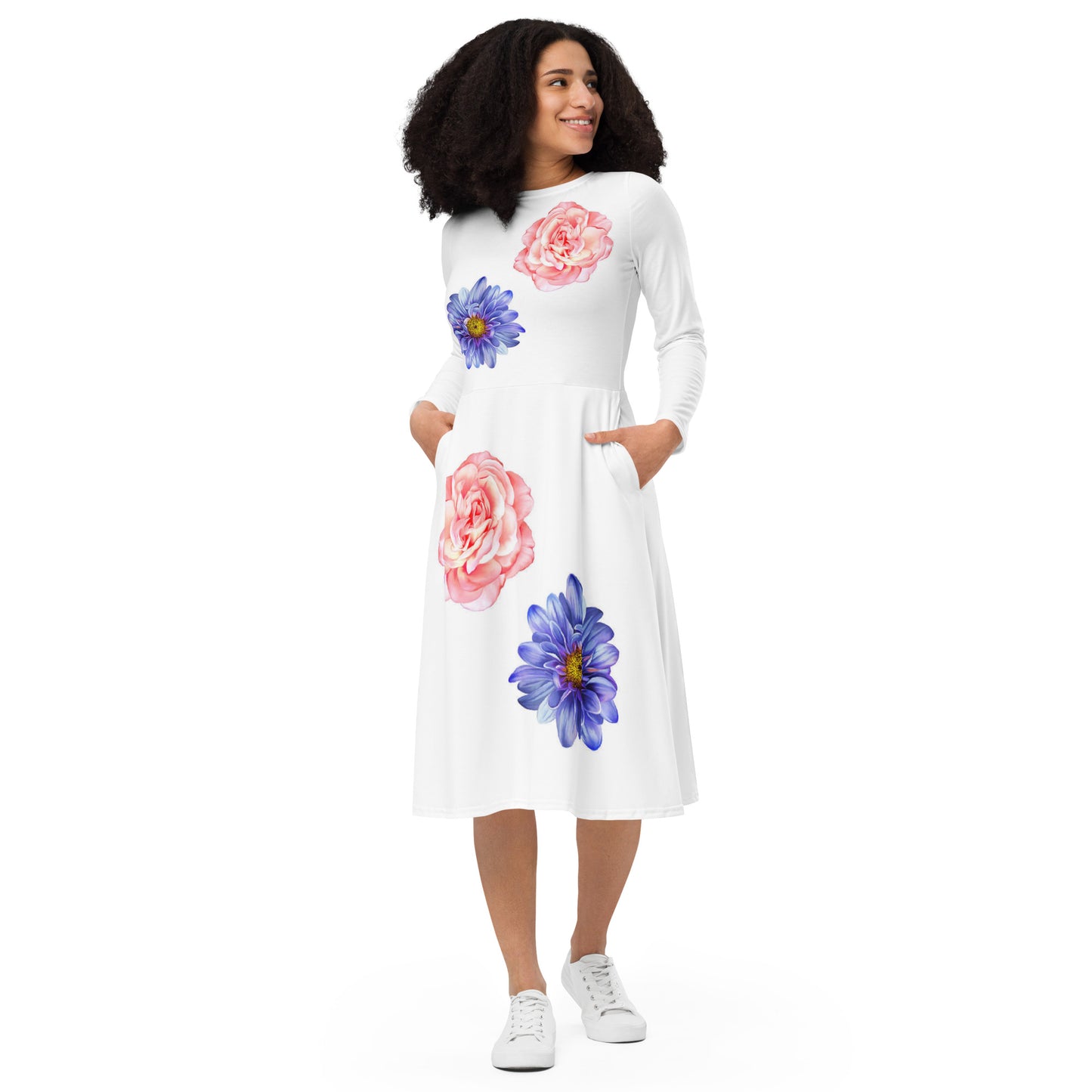 Tea Length Dress: Wall Flower