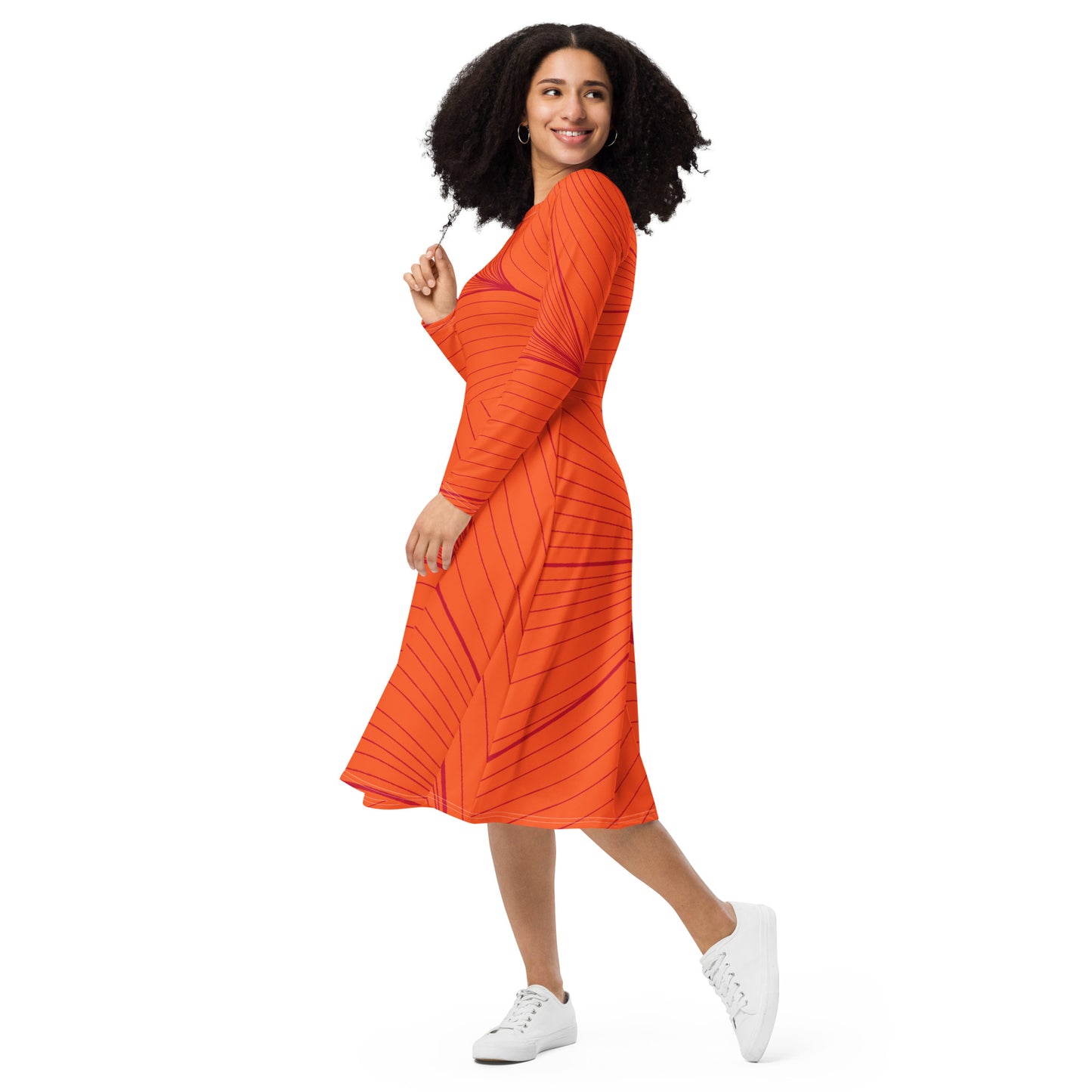 Tea Length Dress Collection: Orange Crush