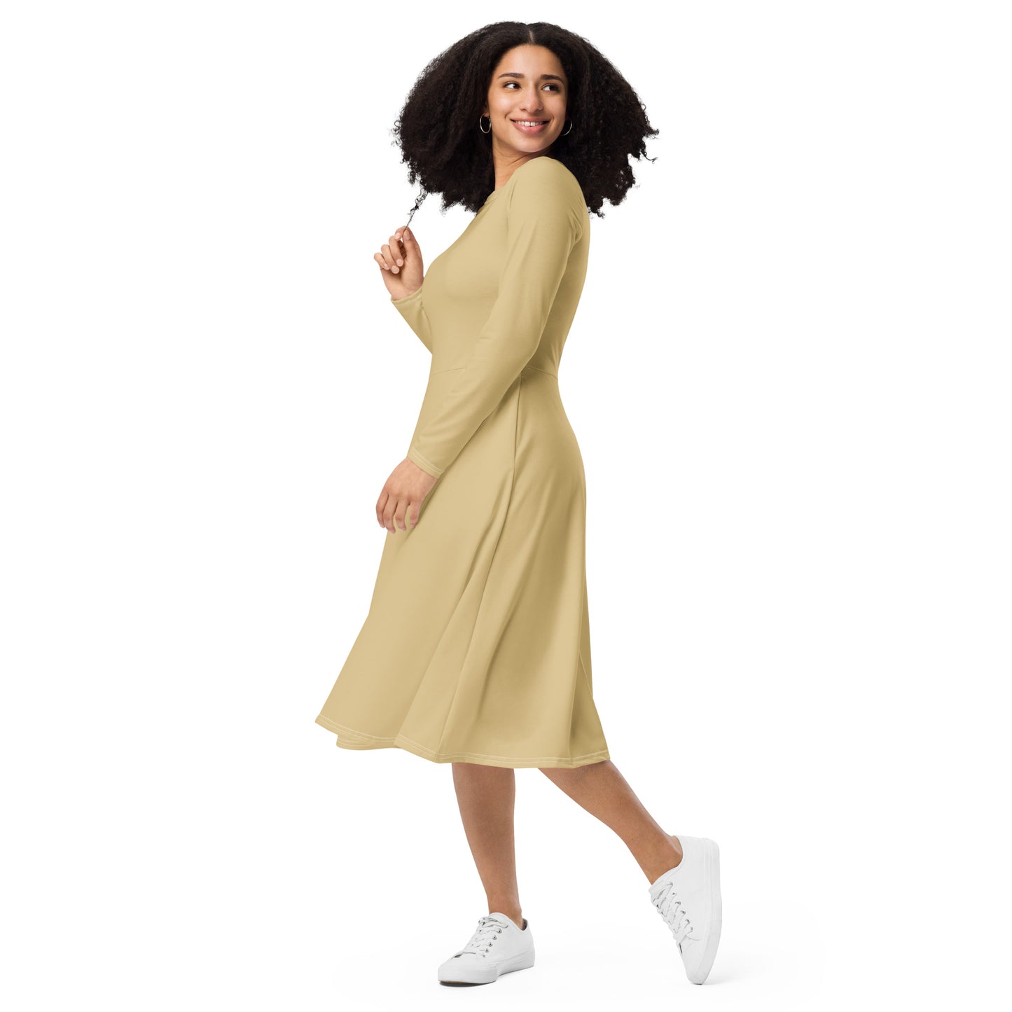 Tea Length Dress Collection: Not So Basic Beige