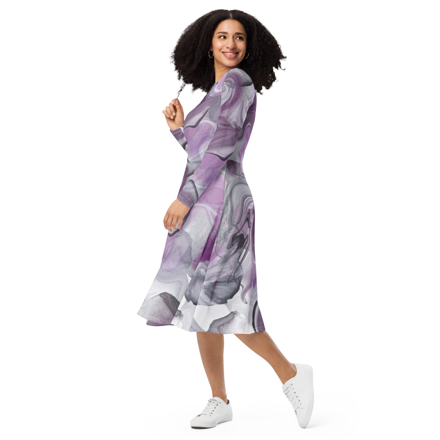 Tea Length Dress Collection: Purple Haze