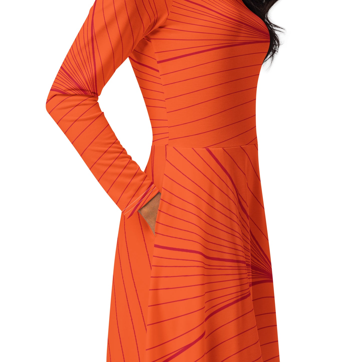 Tea Length Dress Collection: Orange Crush