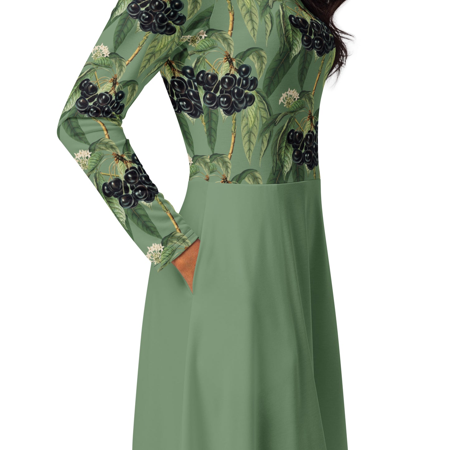 Tea Length Dress Collection: Sage Berry