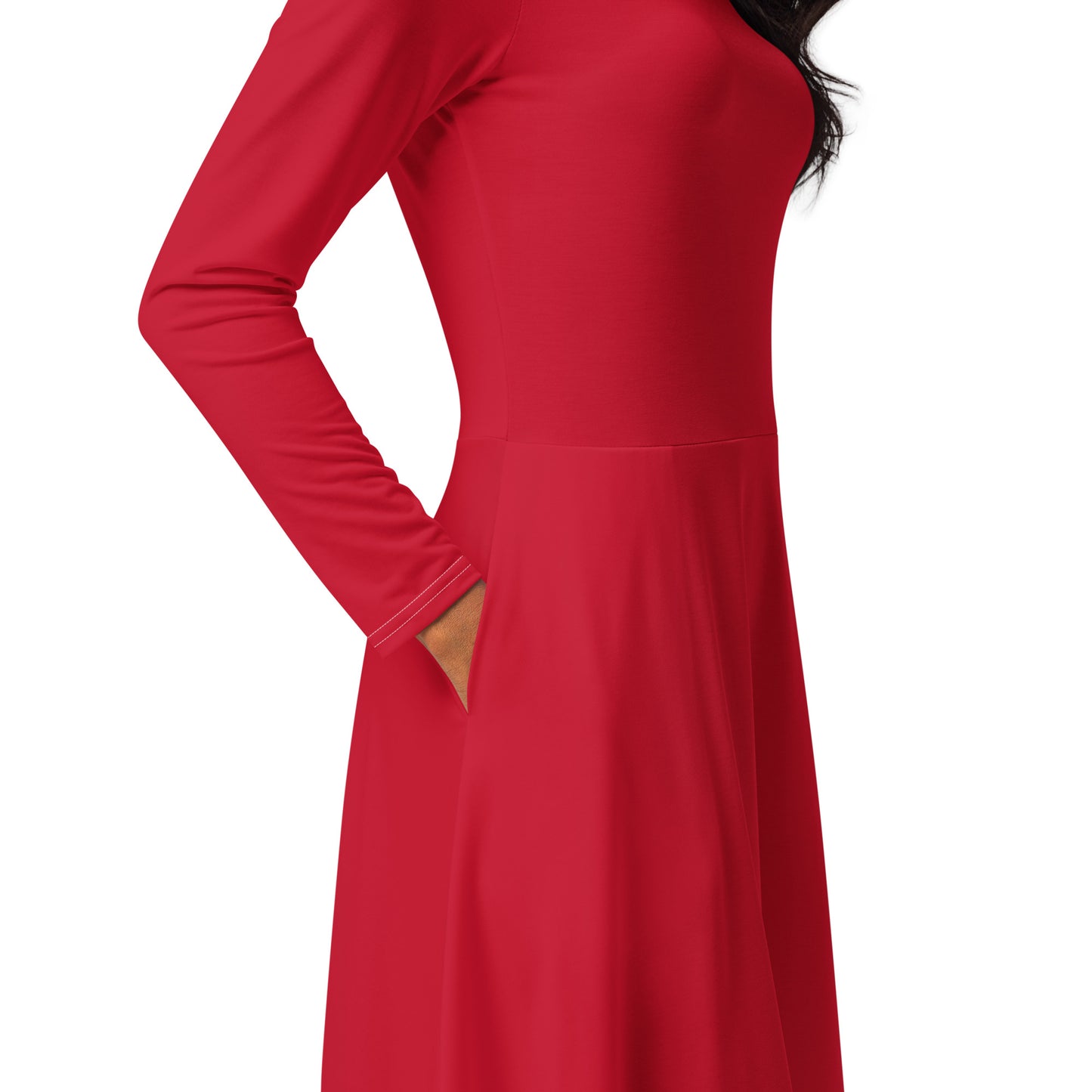 Tea Length Dress Collection: Lady in Red