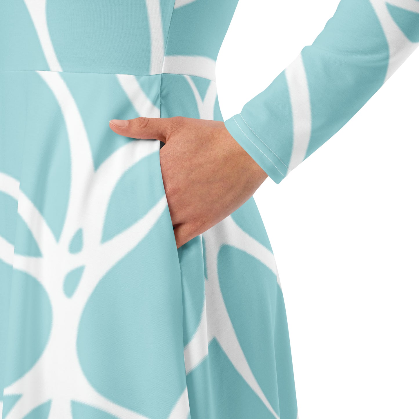 Tea Length Dress: Tiffany Blue