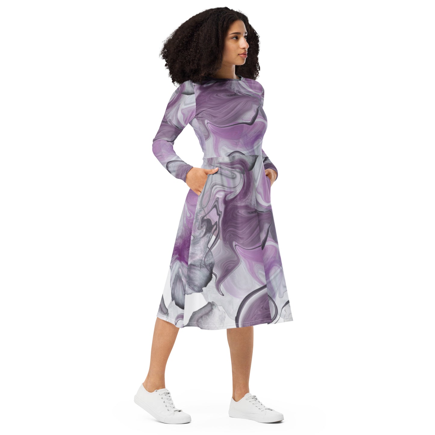 Tea Length Dress Collection: Purple Haze