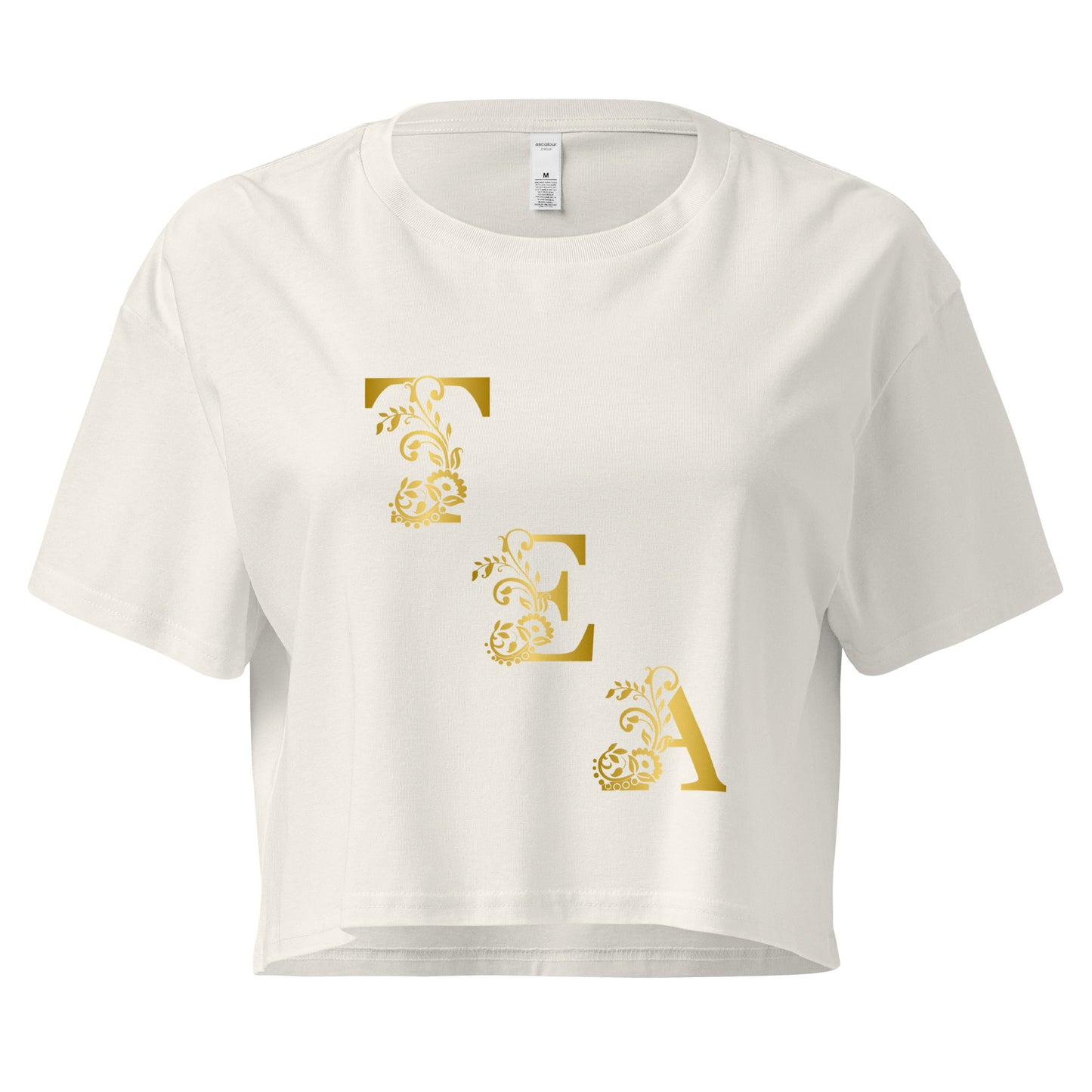 Tea Shirt: "My Tea Shirt" Slant Tea (Crop Top)