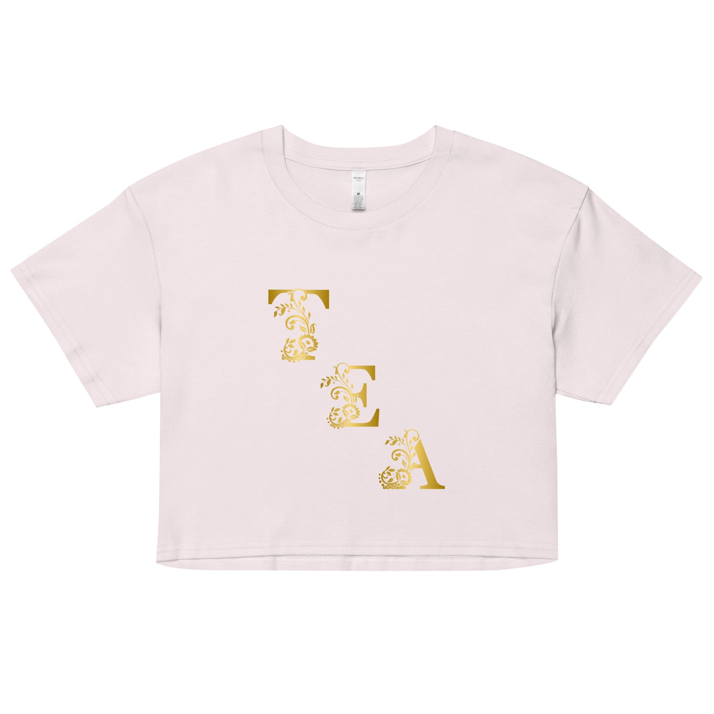 Tea Shirt: "My Tea Shirt" Slant Tea (Crop Top)