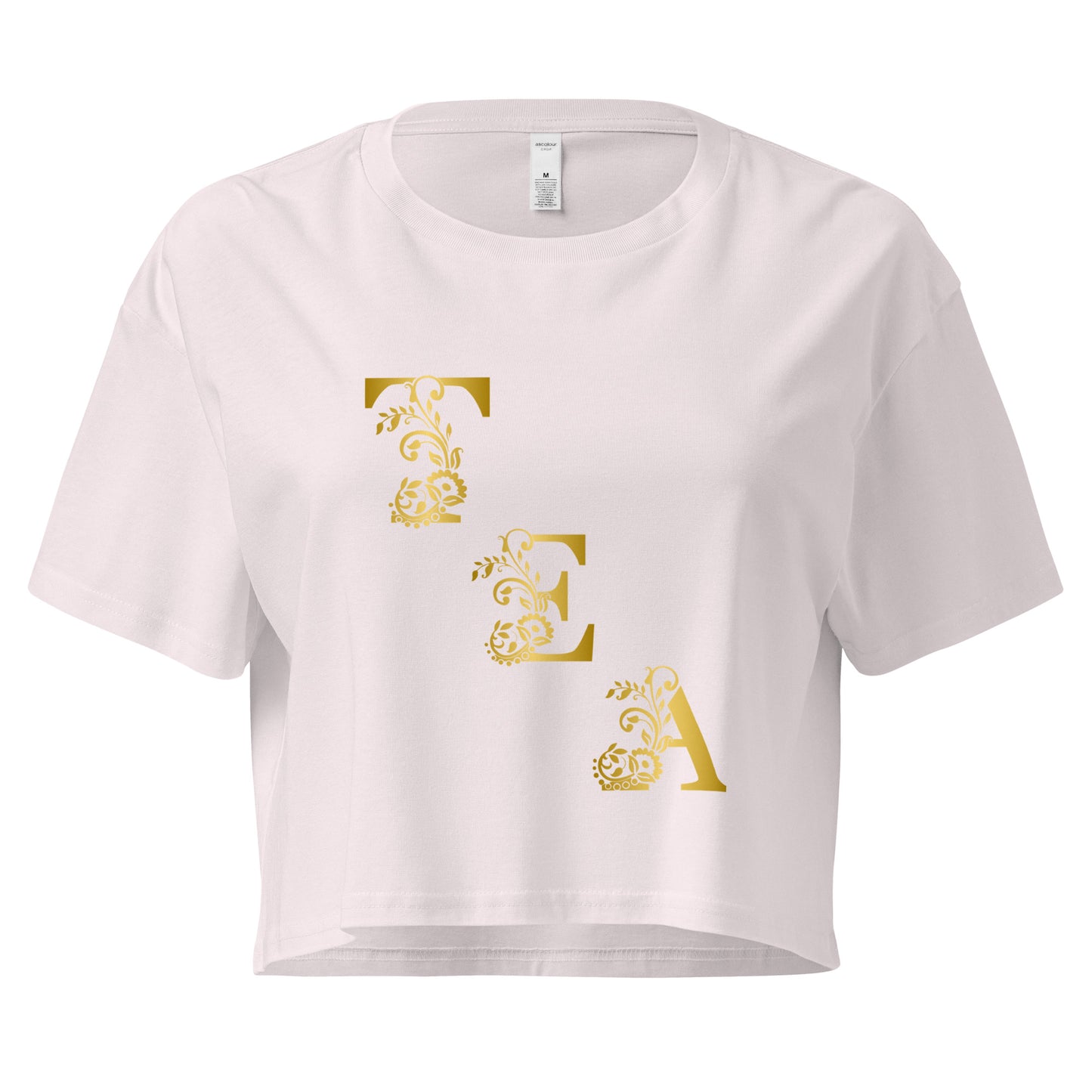 Tea Shirt: "My Tea Shirt" Slant Tea (Crop Top)