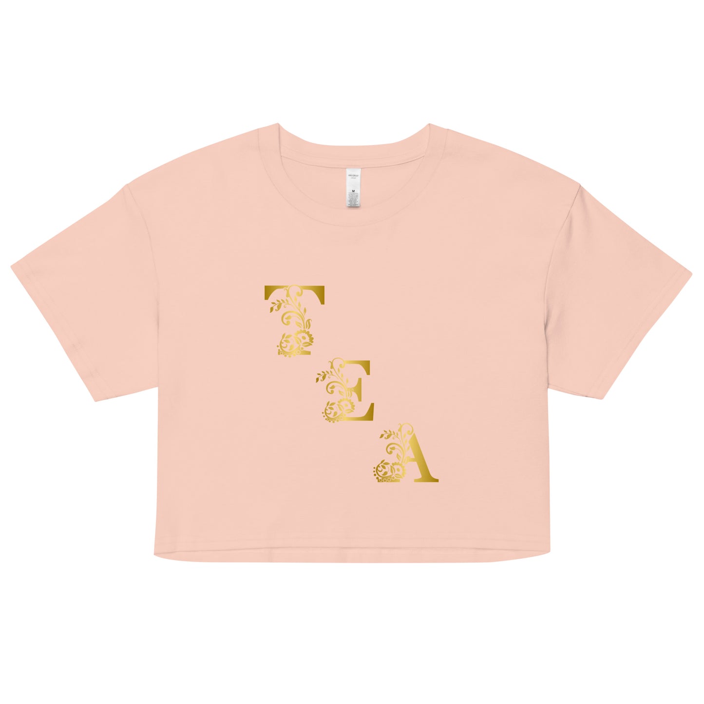 Tea Shirt: "My Tea Shirt" Slant Tea (Crop Top)