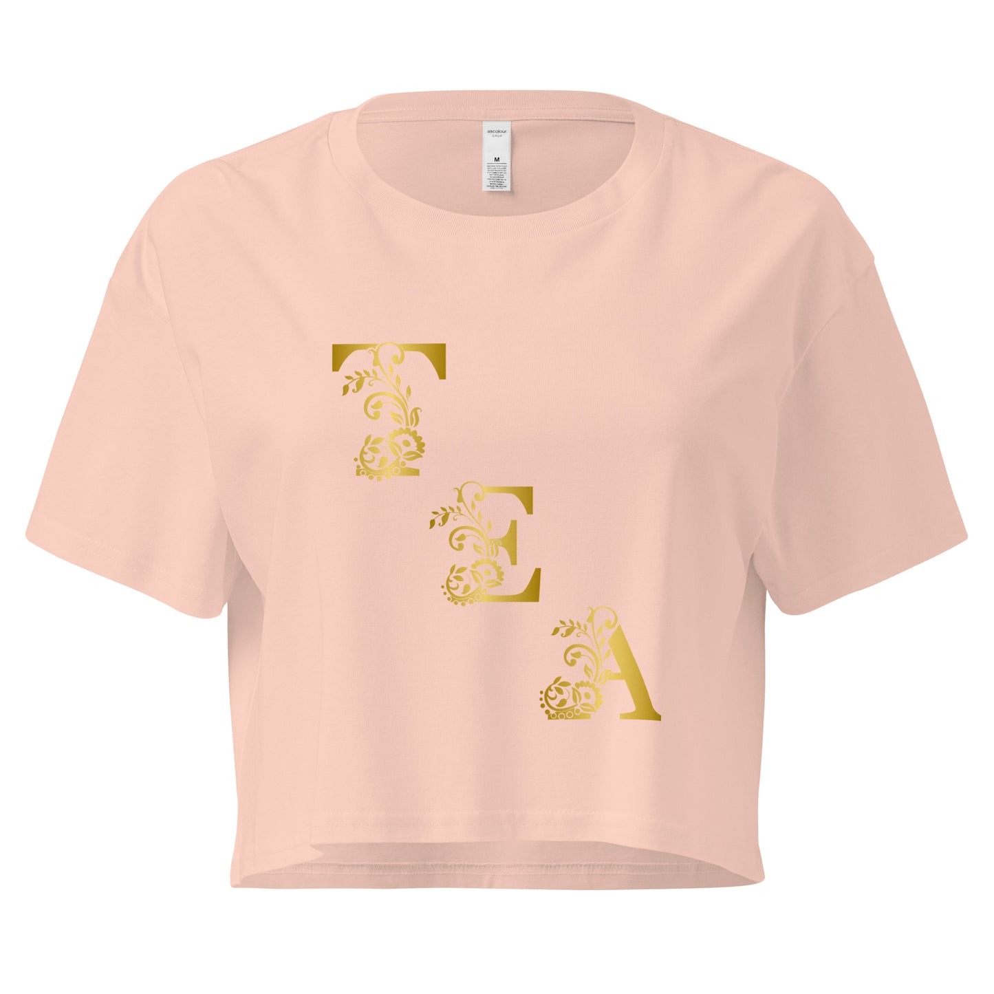 Tea Shirt: "My Tea Shirt" Slant Tea (Crop Top)