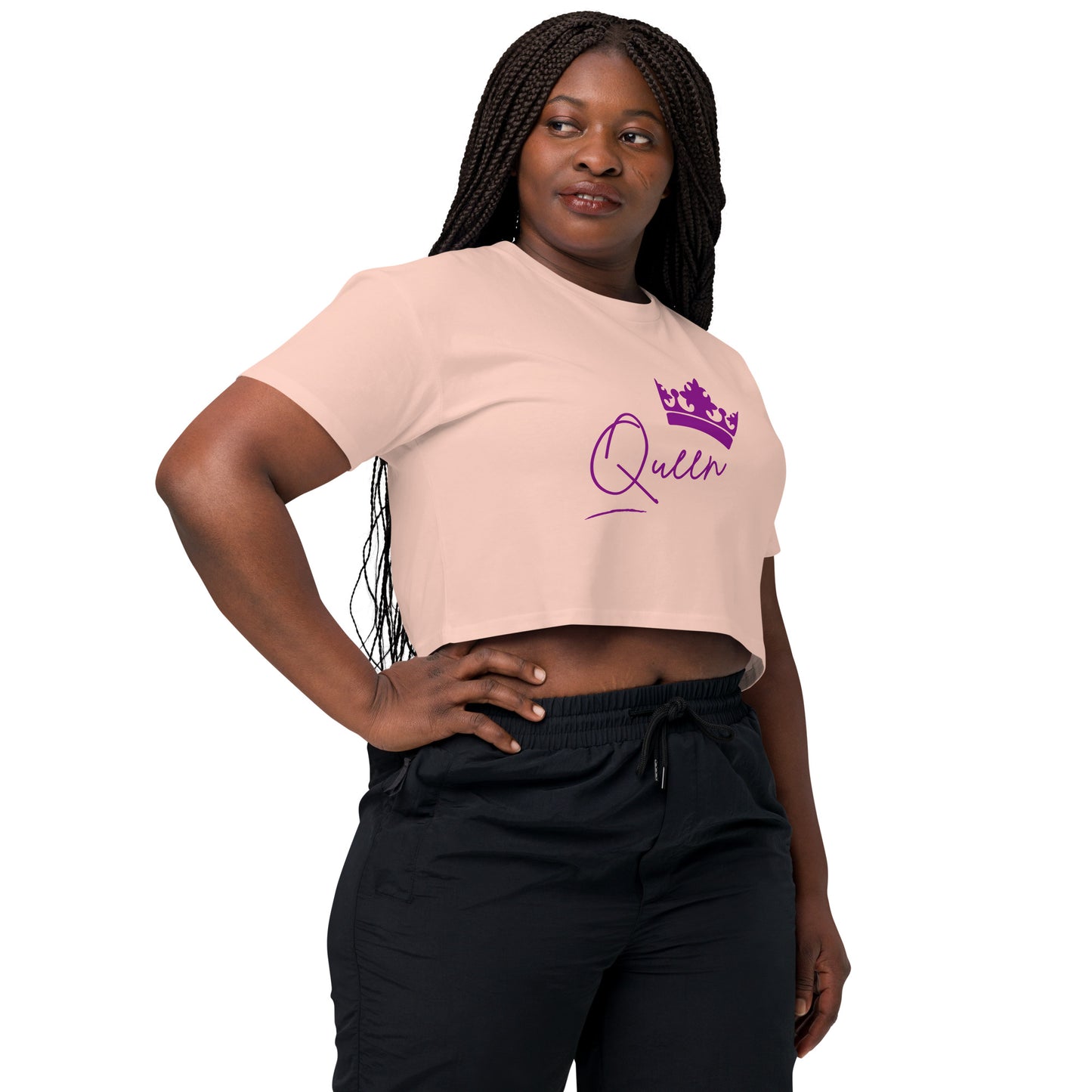 Tea Shirt: "My Tea Shirt" Lounging Lady (Crop Top)