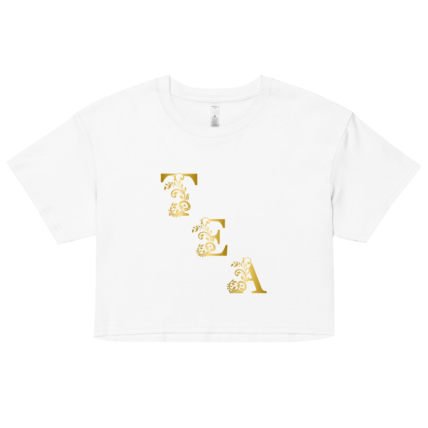 Tea Shirt: "My Tea Shirt" Slant Tea (Crop Top)