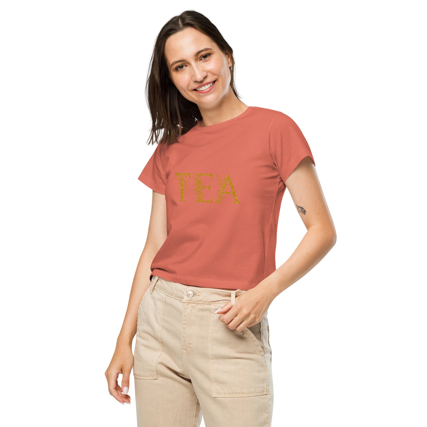 Tea Shirt: Golden Leaf Tea (High Waist)