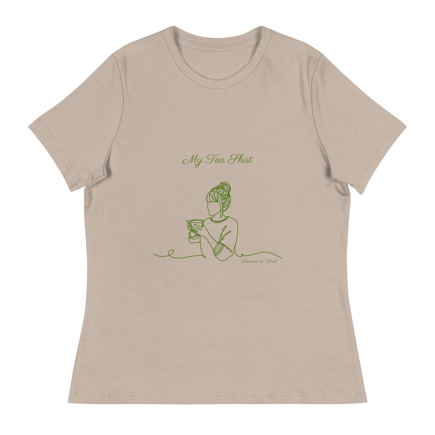 Tea Shirt: "My Tea Shirt" Lounging Lady (Relaxed Fit)