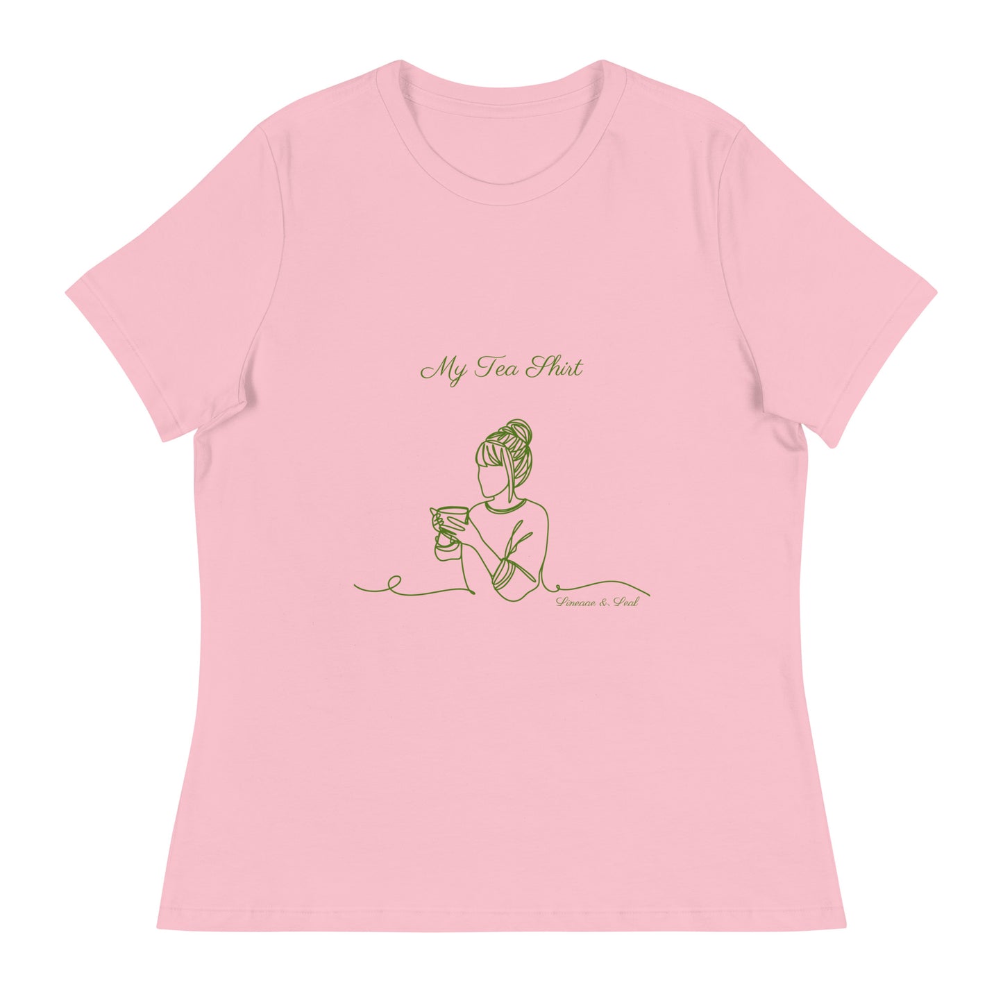 Tea Shirt: "My Tea Shirt" Lounging Lady (Relaxed Fit)