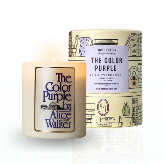 "The Color Purple" scented book candle