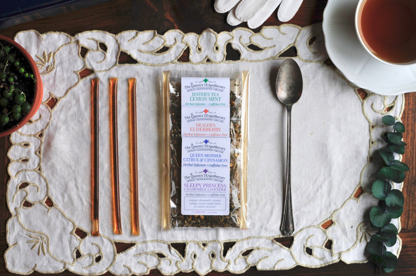 The Queen's TEApothecary Samples Kit | Herbal | 4 sample pack