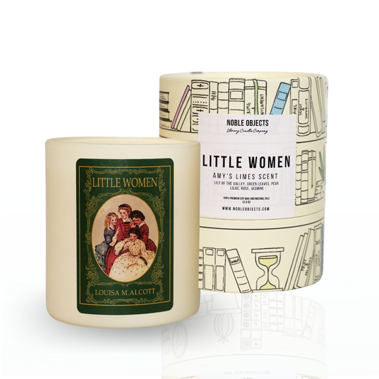 "Little Women" scented book candle