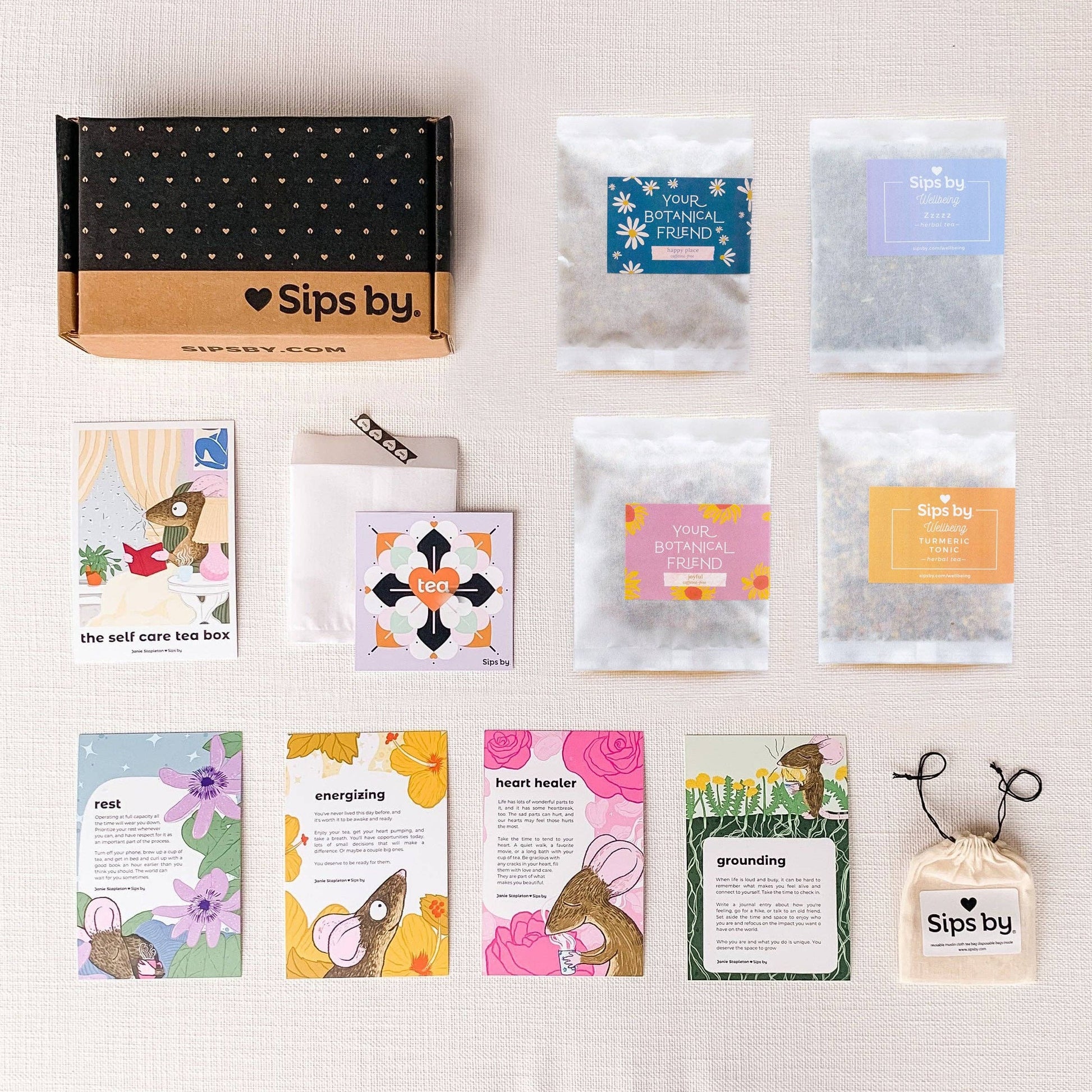 'Sips by' Self Care Tea Box