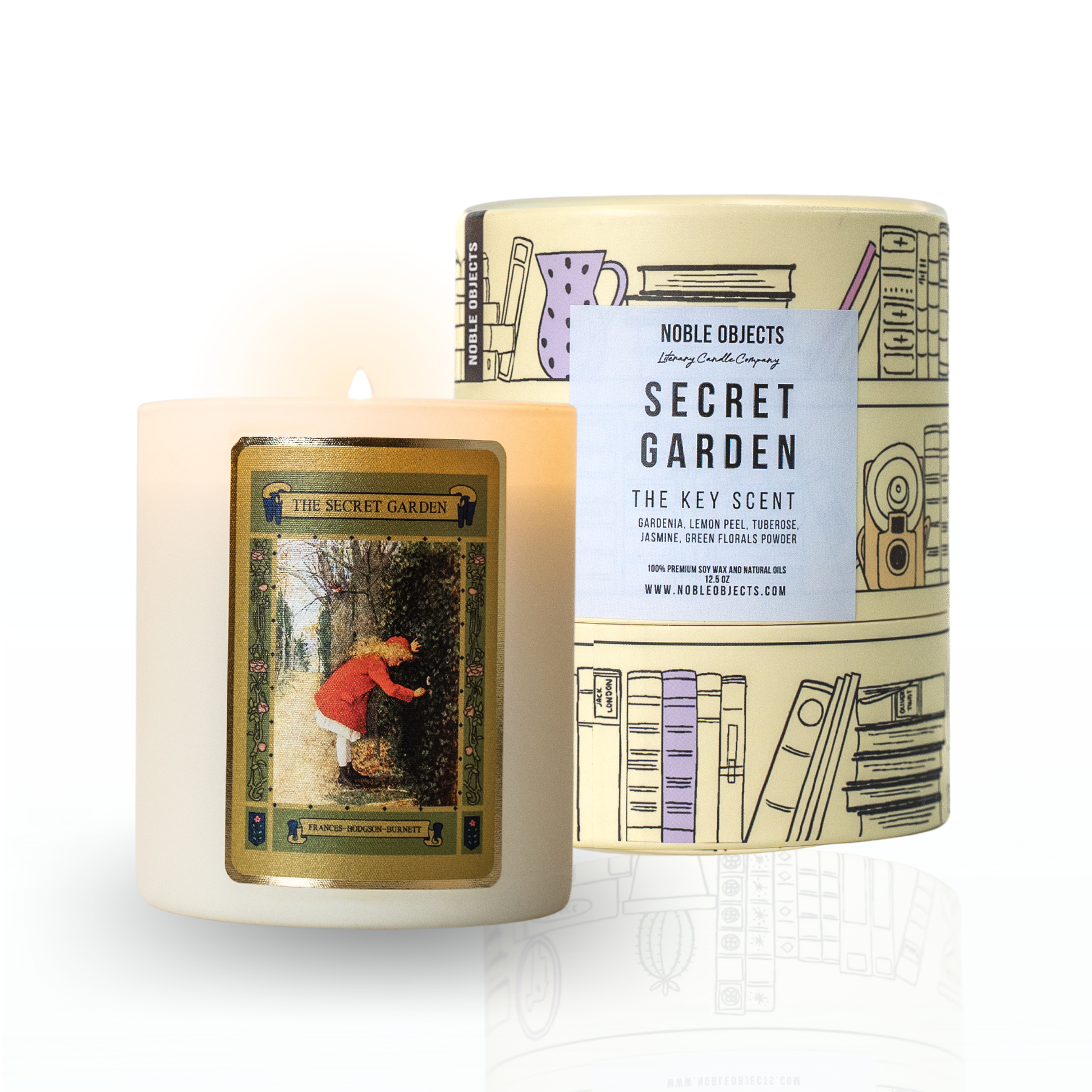 "Secret Garden" scented book candle